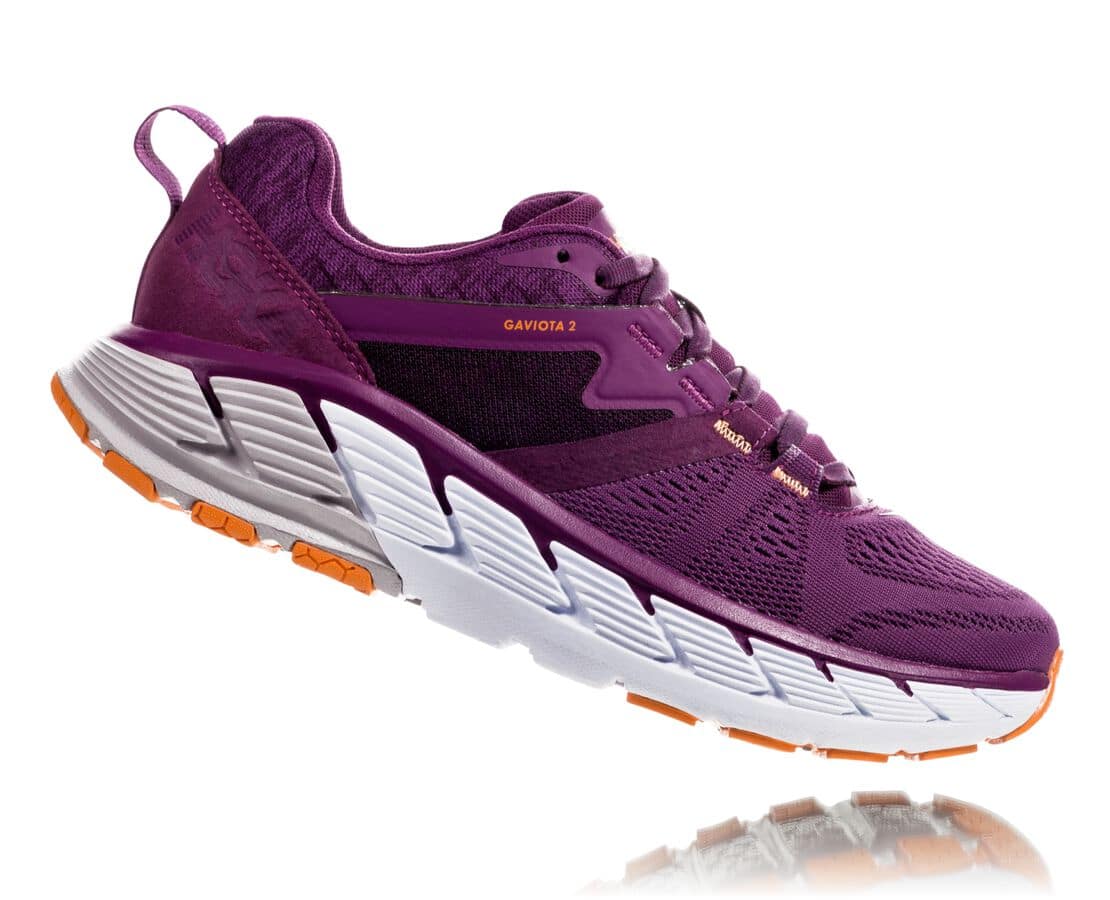 Hoka One One Stability Running Shoes Purple / Light Gold Women's Hoka